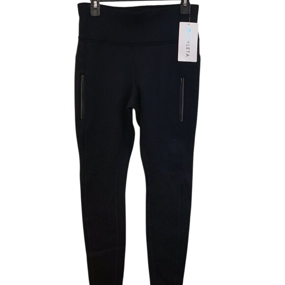 Athleta Primaloft Ridge Tight Leggings Black Fleece Women’s Activewear - Medium - Picture 4 of 12